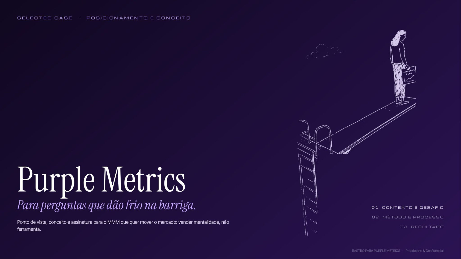Purple Metrics · slide 1 de 4